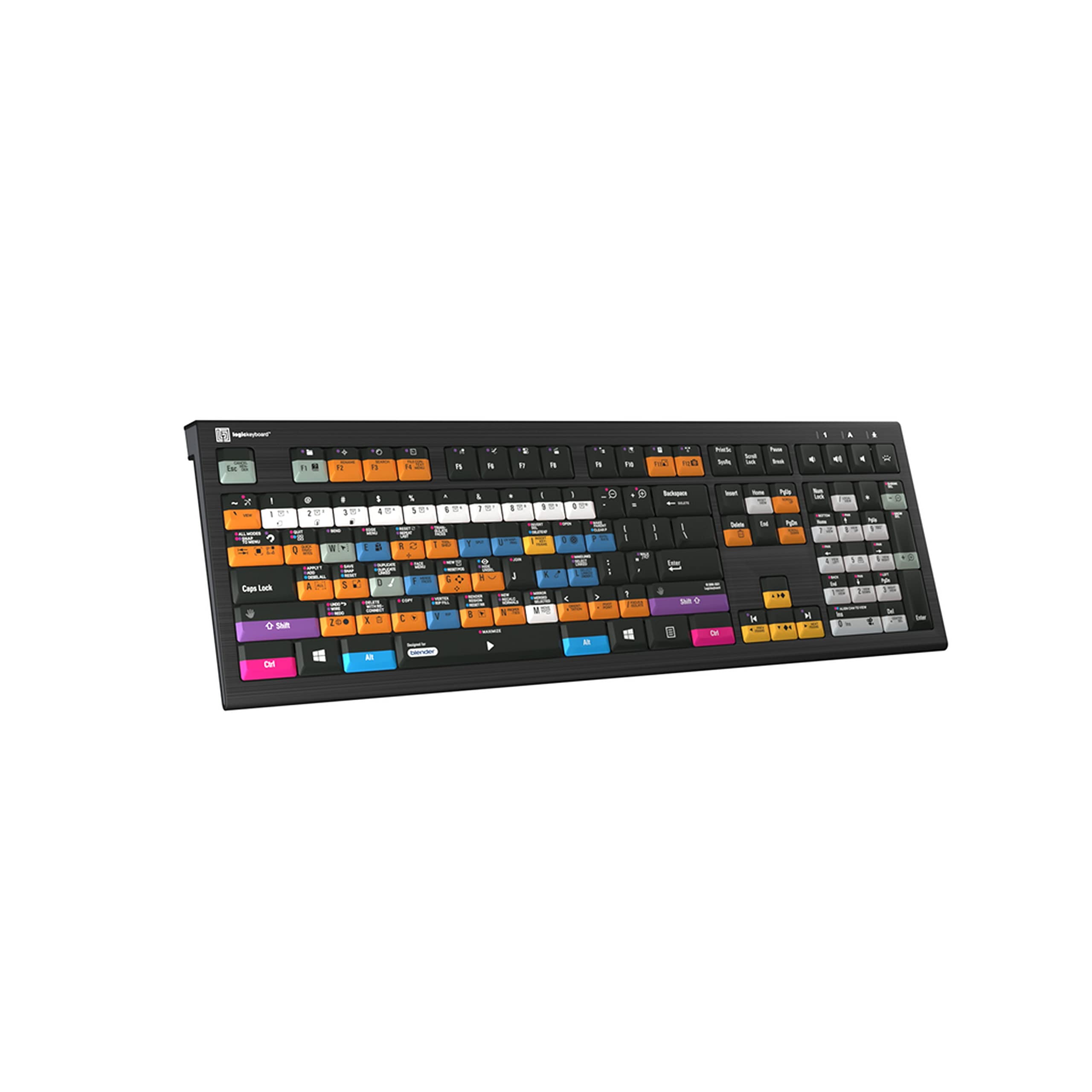 Amazon | Logickeyboard for Blender 3D - PC Astra 2 Keyboard - LKB